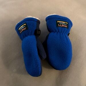 L.L. Bean Kids' Cozy Blue Mittens